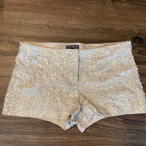 Express sequin shorts